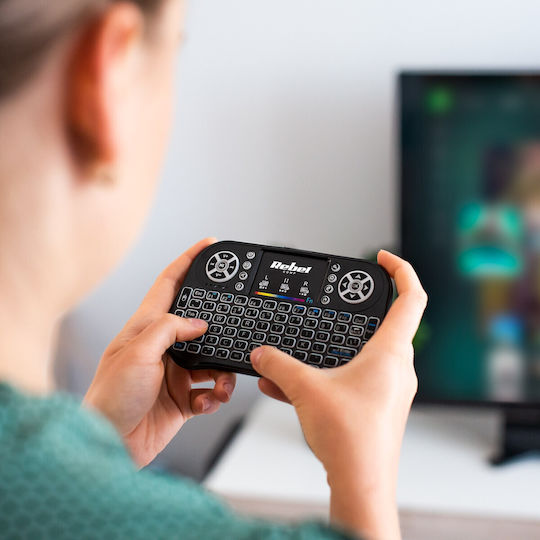 Quer Mini Q5 Kabellos Tastatur mit Touchpad Englisch US