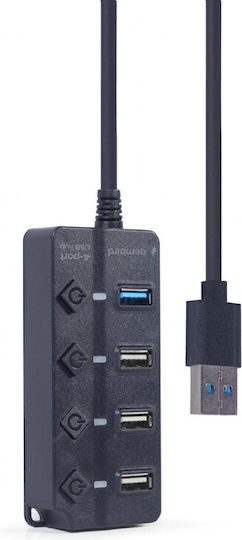 Gembird Hub 4 Θυρών USB 2.0 με σύνδεση USB-A