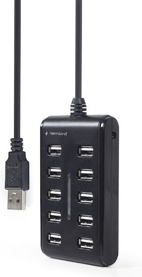 Gembird Hub USB 2.0 Cu 10 Porturi USB-A