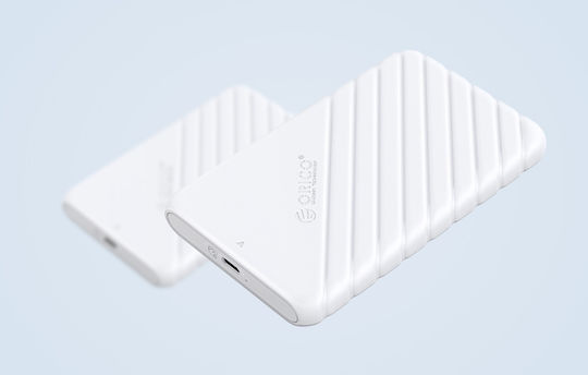 Orico Hard Drive Case 2.5" SATA III with connection Type-C in Weiß color