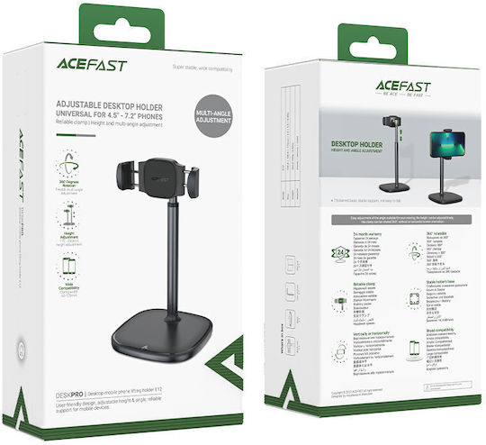 Acefast Telescopic Desk Stand for Mobile Phone in Black Colour