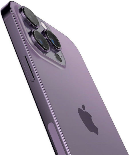 Spigen Optik Pro EZ Fit Camera Protection Tempered Glass Deep Purple for the iPhone 14 Pro / 14 Pro Max