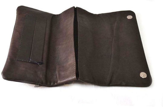 Marvel Leather Tobacco Pouch With Snap Closure 15x8cm Brown