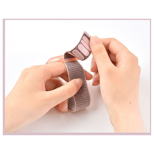 Tech-Protect Nylon Strap Θήκη Καρπού για AirTag σε Ροζ χρώμα