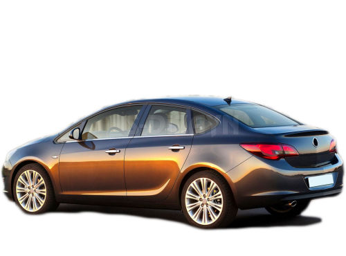 S-dizayn Αυτοκόλλητα Trim Μαρκέ Παραθύρων για Opel Astra J 4D 2012 Χρώμιο 4τμχ /SD