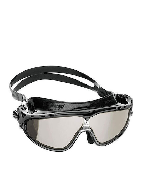 CressiSub Skylight Black Grey Tinded Swimming Goggles Adults with Anti-fog Lenses Black Grey Tinded