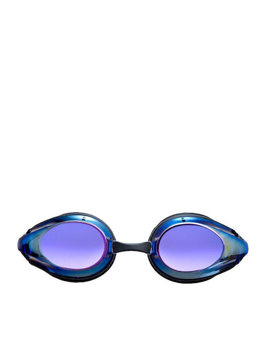 Arena Tracks Mirror Swimming Goggles Adults with Anti-fog Lenses Blue