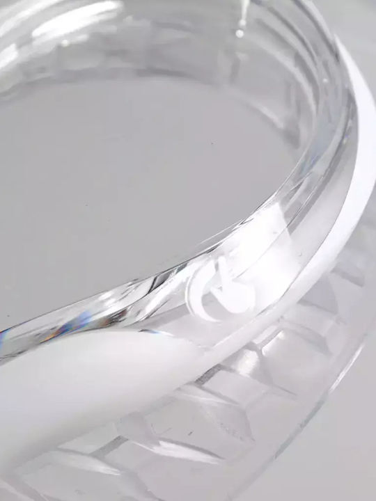Arena Air Bold Swipe Racing Swimming Goggles Adults with Anti-fog Lenses White