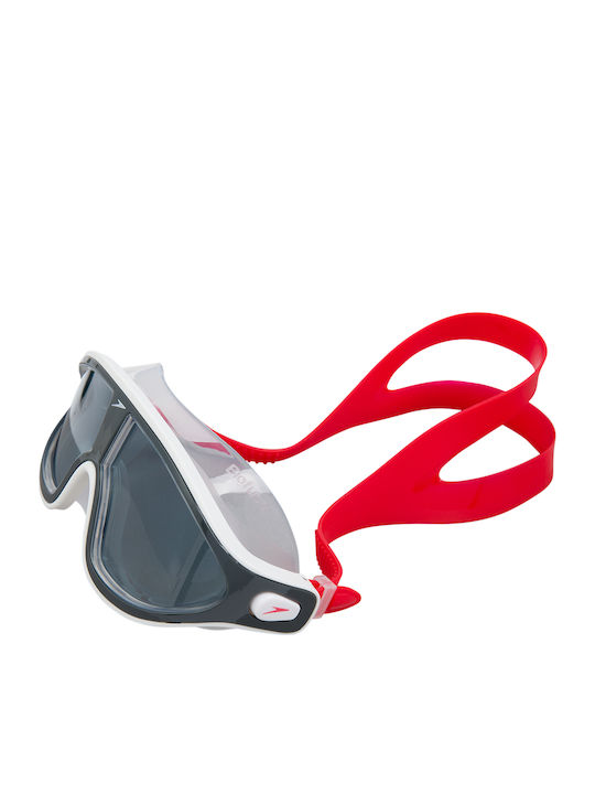 Speedo Biofuse Rift Swimming Goggles Adults with Anti-fog Lenses Red