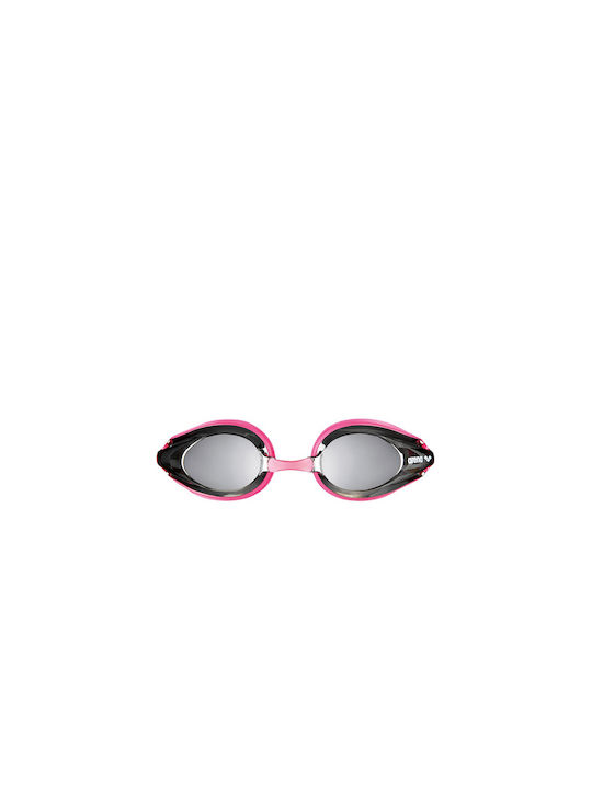 Arena Tracks Mirror Swimming Goggles Adults with Anti-fog Lenses Pink