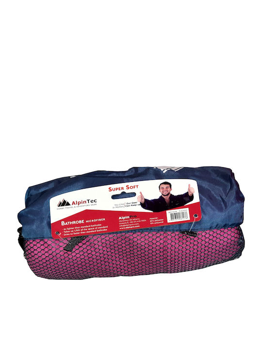 AlpinPro Nemo Swimming Bathrobe Pink Microfiber BRSM-PK