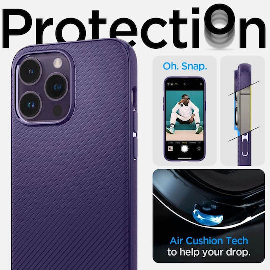Spigen Mag Armor Back Cover Σιλικόνης Deep Purple (iPhone 14 Pro)