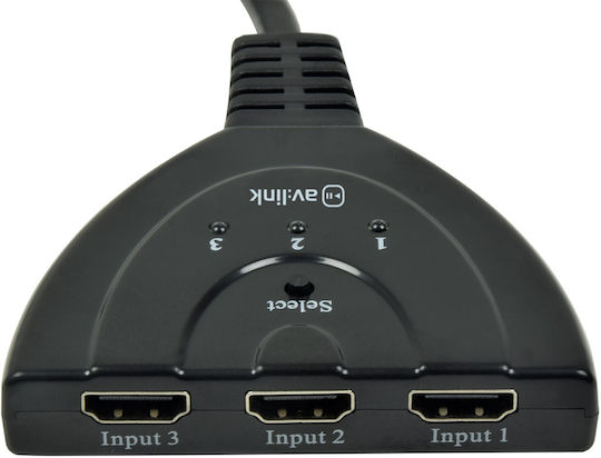 AvLink 3-Port HDMI Switch 128.831UK