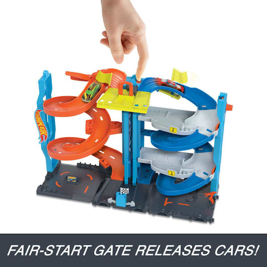 Hot Wheels City Transforming Race Tower Car 1:64 for Ages 3+
