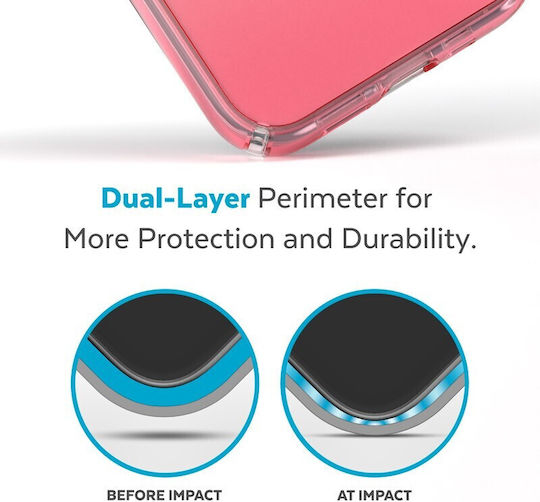 Speck Presidio Perfect Clear Ombre Back Cover Plastic / Silicone Clear/Vintage Rose Fade (iPhone 14 Pro Max)