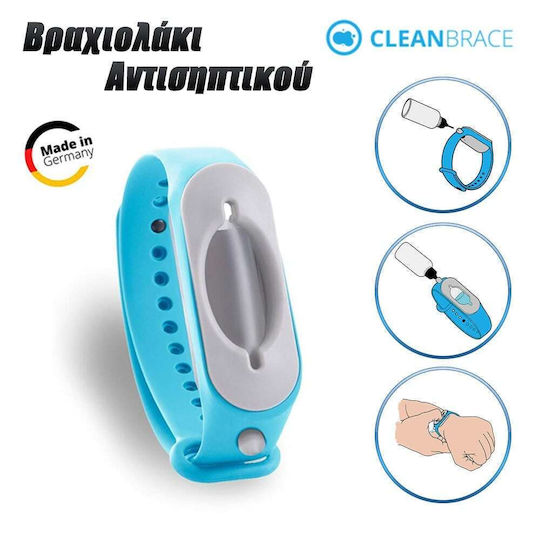 Cleanbrace Disinfectant Bracelet Light Blue