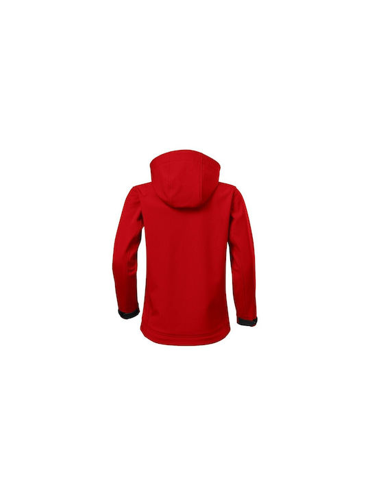 Malfini Kids Sports Jacket short Hooded Red Performance