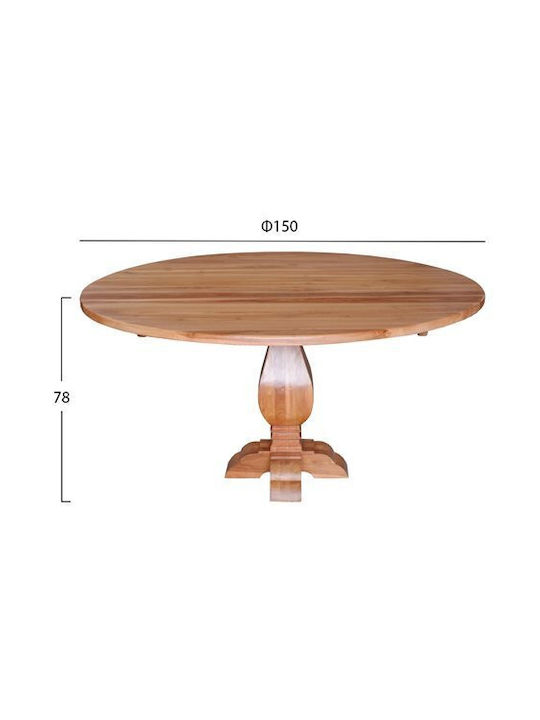 Vedu Esszimmer- und Küchentisch Holz 150x150x78cm