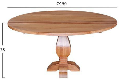 Vedu Esszimmer- und Küchentisch Natürlich 150x150x78cm Vedu Esszimmer- und Küchentisch Natürlich 150x150x78cm