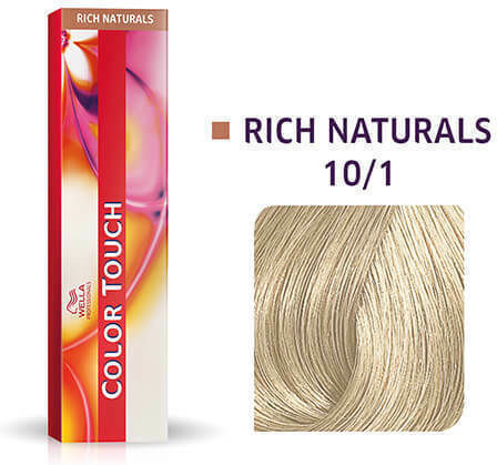 Wella Color Touch Rich Naturals Vopsea Temporară De Păr Fără Amoniac 10/1 Blond Închis Satinat 60ml