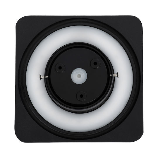 GloboStar Helio-S Wall-Mounted Outdoor Lighting Ceiling Lamp LED IP65 10W with Warm White Light 21x5x21cm