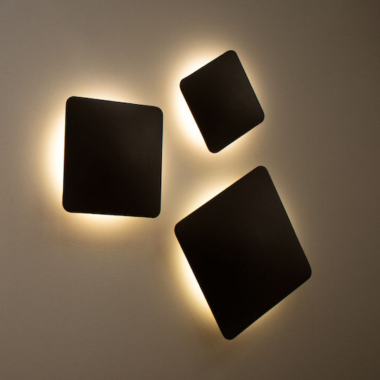 GloboStar Helio-S Επιτοίχια Εξωτερική Πλαφονιέρα LED IP65 7W με Φυσικό Λευκό Φως 16x5x16εκ.