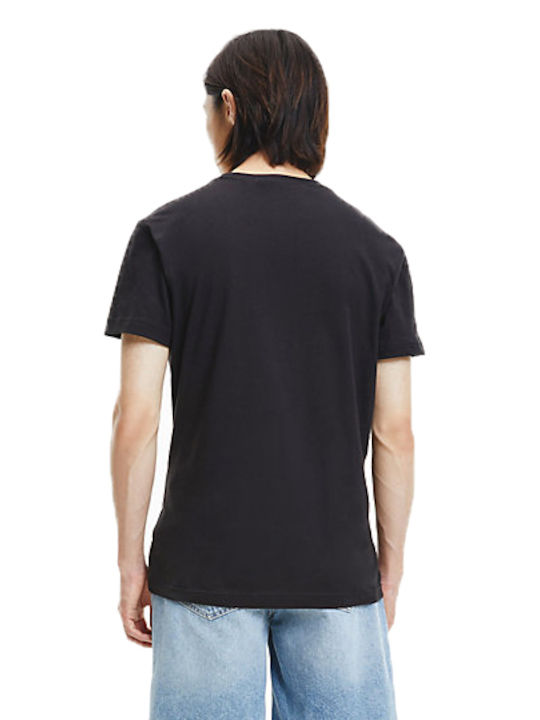 Calvin Klein T-shirt Bărbătesc cu Mânecă Scurtă Negru