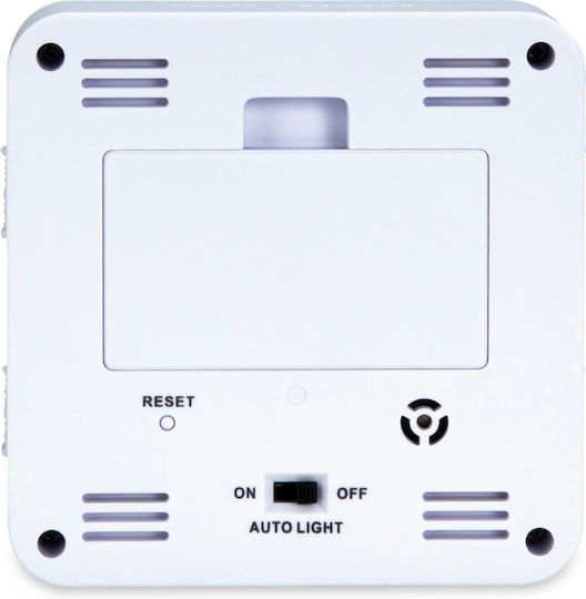 Fysic Ceas De Masă Digital Cu Ceas Deșteptător Alb FKW-8