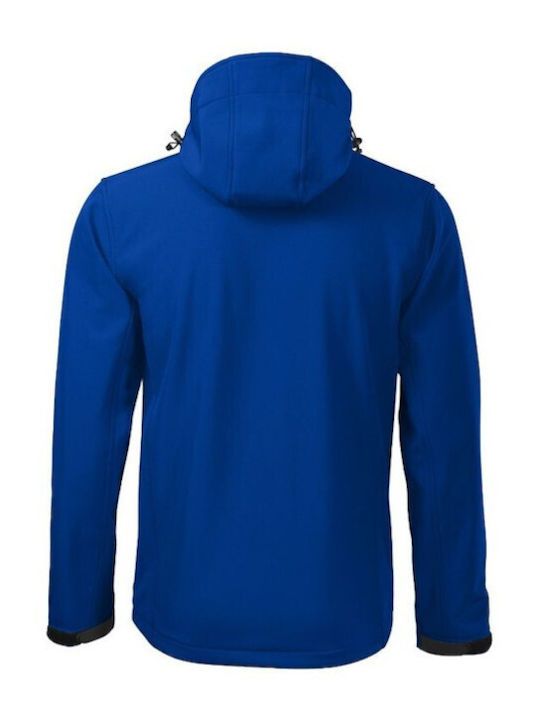 Malfini Performance Men's Winter Softshell Jacket Waterproof and Windproof Blue