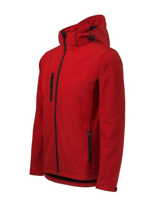 Performance Χειμωνιάτικο Μπουφάν Softshell Αδιάβροχο και Αντιανεμικό Κόκκινο