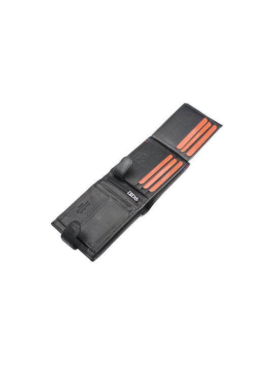 Leather Men's Wallet With RFID Black