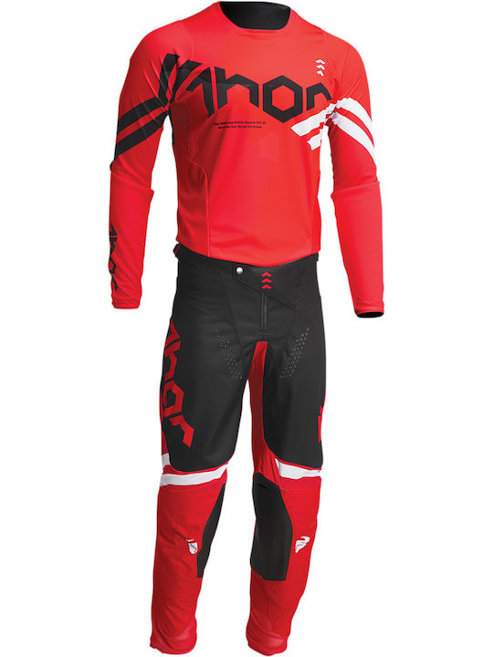 Thor MX Pulse Cube Ανδρική Jersey Motocross Red/White SH4223