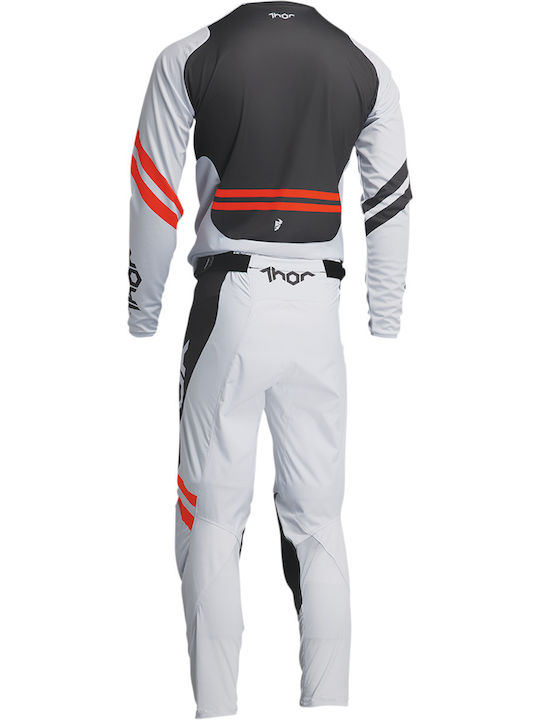 Thor MX Pulse Cube Männer Motocross-Shirt Gray/Orange