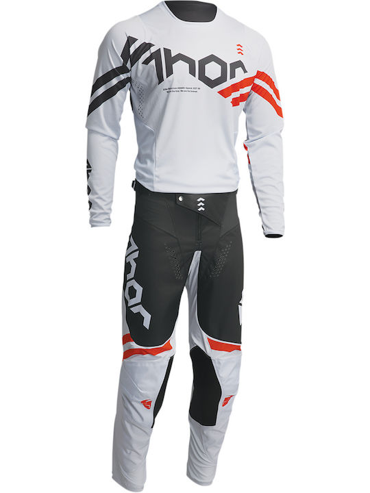 Thor MX Pulse Cube Männer Motocross-Shirt Gray/Orange
