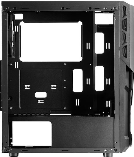 Mars Gaming MC-X2 Gaming Midi-Turm Computergehäuse mit RGB-Beleuchtung Schwarz