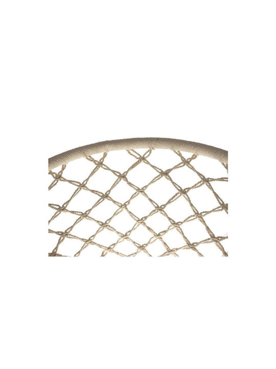 Fabric Swing Beige with 120kg Maximum Weight Capacity L60xW60xH40cm