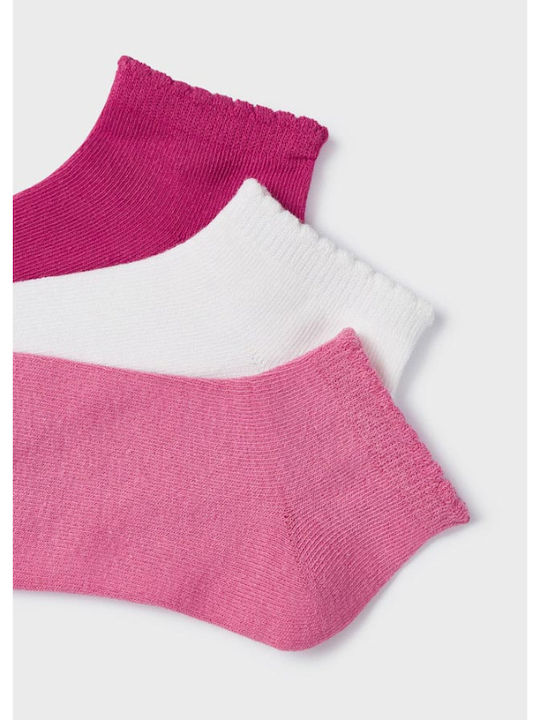 Mayoral Girls 3 Pack Knee-High Socks Fuchsia