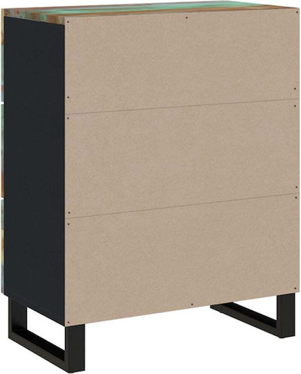Chest of Drawers of Solid Wood with 6 Drawers 120x33x75cm