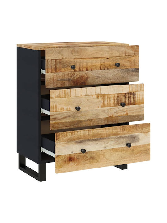 Comoda pentru Dormitor din Lemn Masiv cu 3 sertare 60x33x75buc