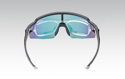 Rockbros Cycling Glasses 10138 with Blue Frame & Polarized Lenses