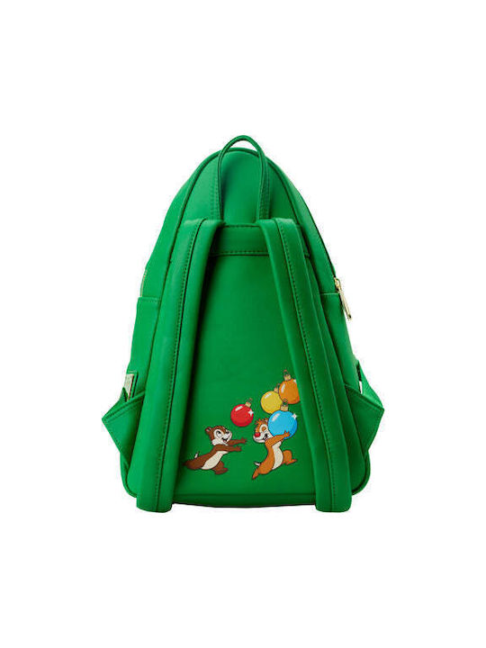 Loungefly Chip And Dale Tree Ornament Figural Kids Bag Backpack Green 29cmx20cmx34cmcm