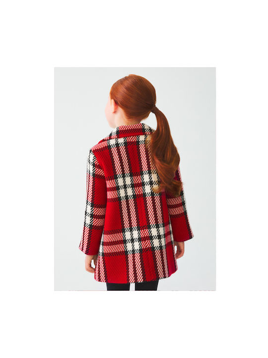 Abel & Lula Kids Coat Long Red