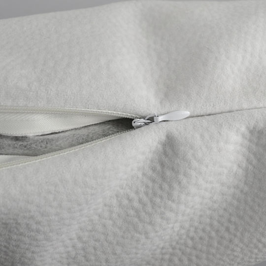 Saray Home Dekorativer Kissenbezug Weiß 45x45cm