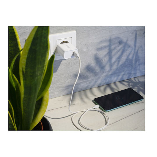 Technaxx Φορτιστής Χωρίς Καλώδιο με Θύρα USB-A 18W Λευκός (TX-197)
