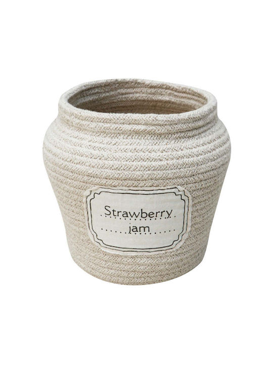 Lorena Canals Kinder Aufbewahrungskorb aus Stoff Jam Jar Beige 20x23cm 1Stück