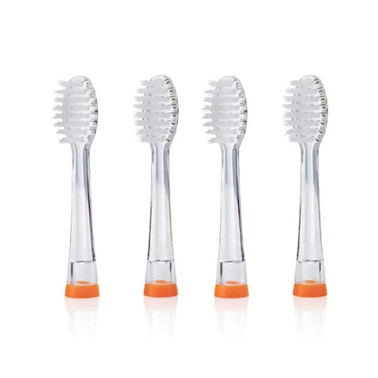 Brush Baby Capete De Schimb Pentru Periuță De Dinți Electrică Kidzsonic 58713 4 Bucăți Pentru 6+ Ani