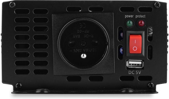 Volt Polska Sinus 2000 Inverter für Autos 2000W zur Umwandlung von 12V DC in 235V AC mit 1xUSB