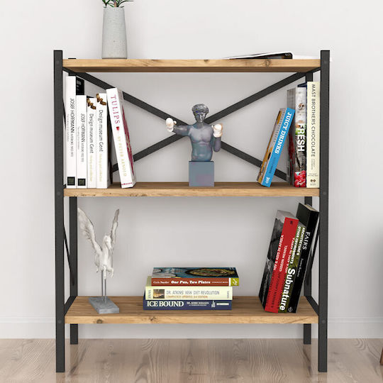 Βιβλιοθήκη Colmar Pine / Oak 66x34x85εκ.