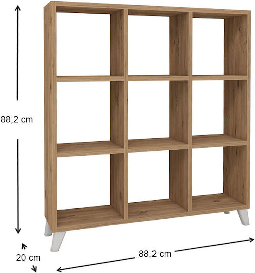 Библиотека Saul Pine / Oak 88.2x20x88.2см