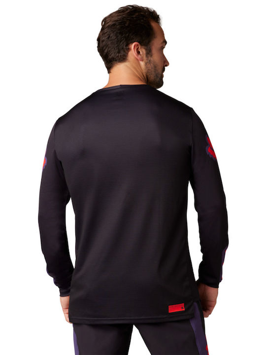 Fox Defend LS Ανδρική Μπλούζα Motocross Μακρυμάνικη Black/Purple